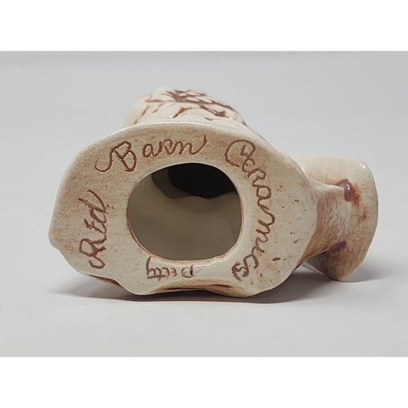 Red Barn‎ Ceramics Brown And White Bird Figurine Signed By Betty - Picture 7 of 10